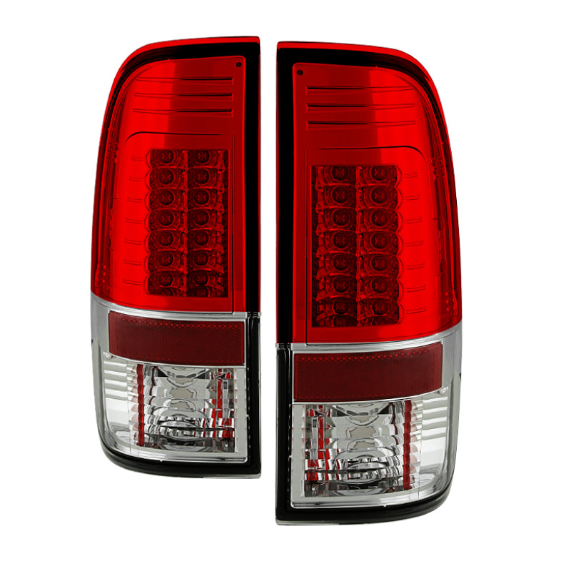 Spyder Ford Super Duty 08-15 Version 2 LED Tail Lights Red Clear ALT-YD-FS07-LED-G2-RC 5029195