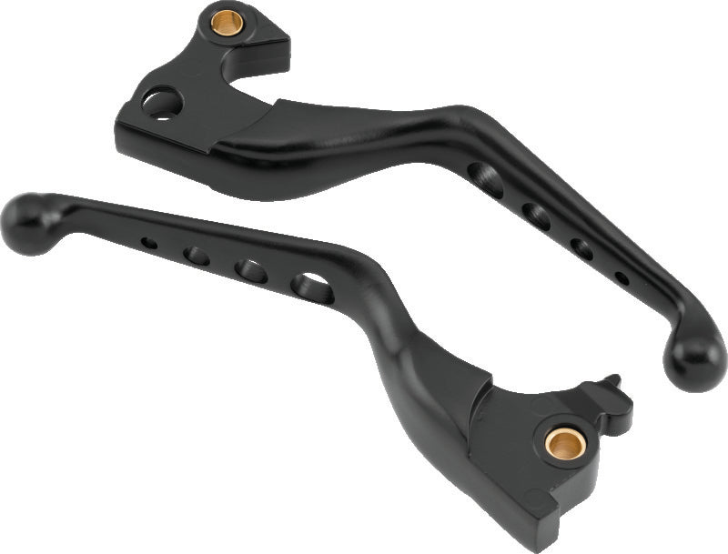 Bikers Choice 14-Up XL Black O Series Holed Lever Set 490978