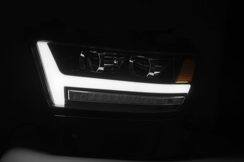 AlphaRex 19-20 Ram 1500HD PRO-Series Proj Headlights Plnk Style Jet Blk w/Activ Light/Seq Signal/DRL 880513 *Discontinued