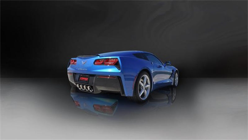 Corsa Performance 2014 Chevy Corvette C7 Coupe 6.2L V8 AT/MT 2.75" Valve-Back Dual Rear