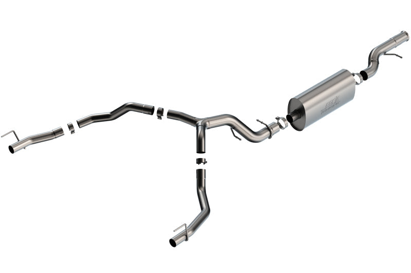 Borla 21-22 Cadillac Escalade 6.2L V8 2/4WD 4DR Touring Cat-Back Exhaust w/ Factory Bezel Tips 140889
