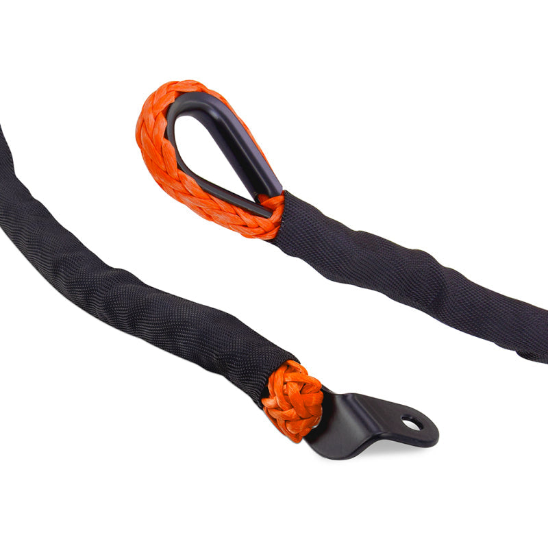 Borne Off-Road Winch Hook - 3/8in Rope - Hand Strap - Orange BNWN-SR-38-85KOR