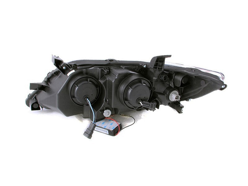Anzo 2010-2011 Toyota Camry Projector Headlights w/ Halo Black (CCFL)