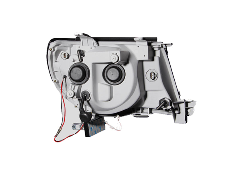 Anzo 2005-2011 Toyota Tacoma Projector Headlights w/ Halo Black