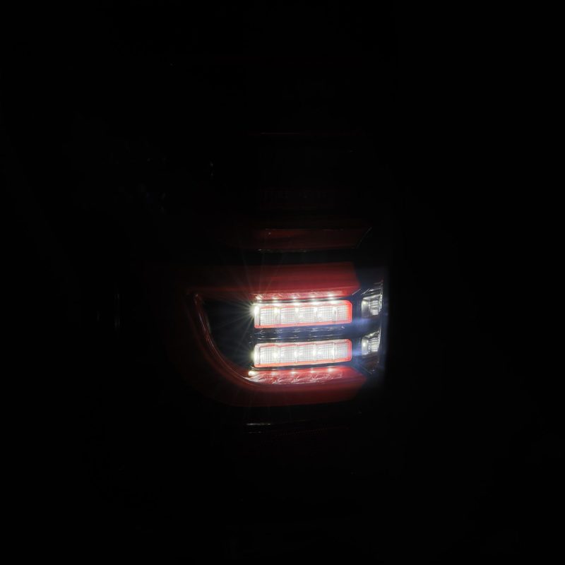 AlphaRex 07-13 Toyota Tundra LUXX-Series LED Tail Lights Black-Red 670050 *Discontinued