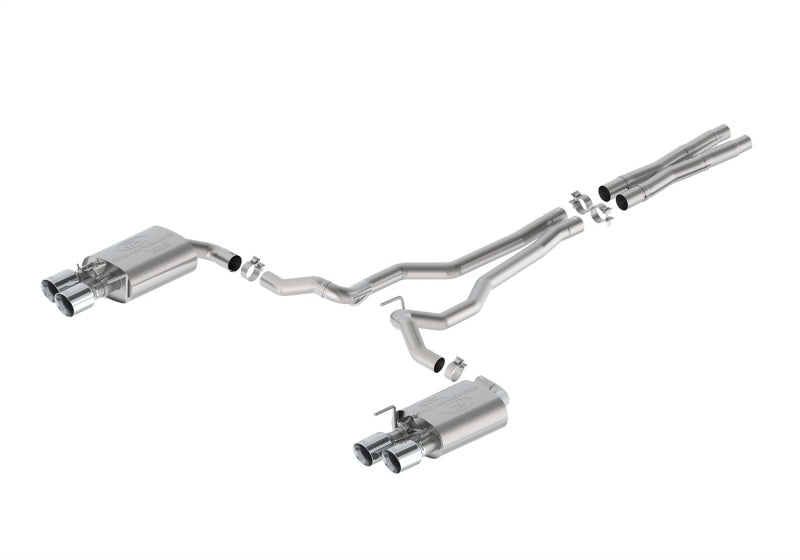 Ford Racing 2024 Mustang 5.0L Extreme Active Cat-Back Exhaust System - Chrome Tips M-5200-M5EC