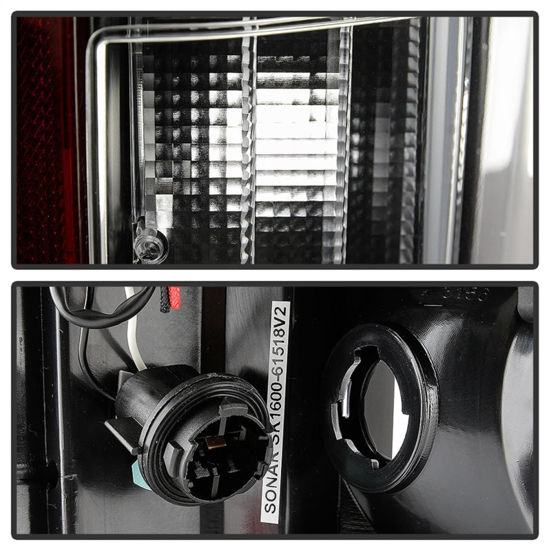 Spyder Ford F150 18-19 - Light Bar LED Tail Lights - All Black ALT-YD-FF15018-LED-BKV2 5085955