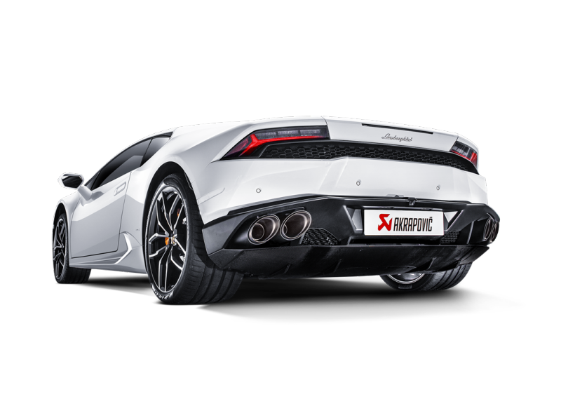 Akrapovic 16-16 Lamborghini Huracan LP 580-2 Coupe/Spyder Slip-On Line (Titanium) w/ Carbon Tips MTP-LA/TI/2
