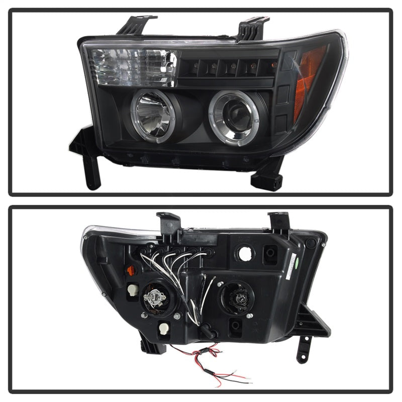 Spyder Toyota Tundra 07-133 Projector Headlights LED Halo LED Blk PRO-YD-TTU07-HL-BK 5012029