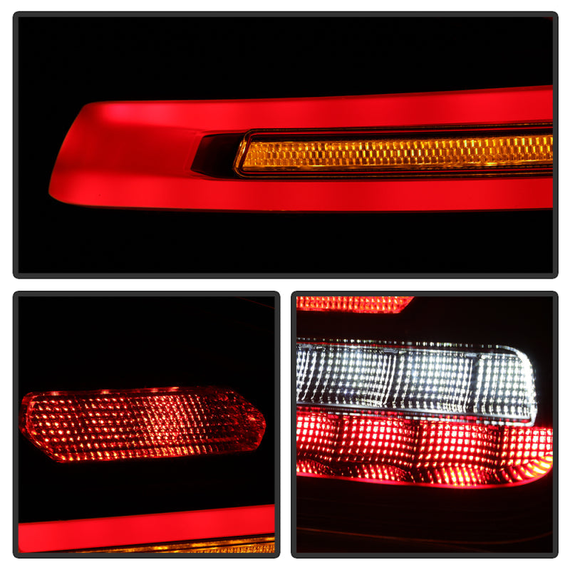 Spyder Porsche Cayenne 958 11-14 LED Tail Lights - Sequential Signal - Red Smoke 5086907