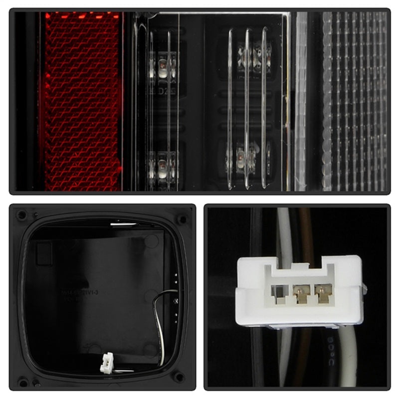 SPYDER 21-23 Ford F150 (Halogen w/ Blind Spot) Full LED Tail Lights - Black (ALT-YD-FF15021HALBS-BK) 5088789