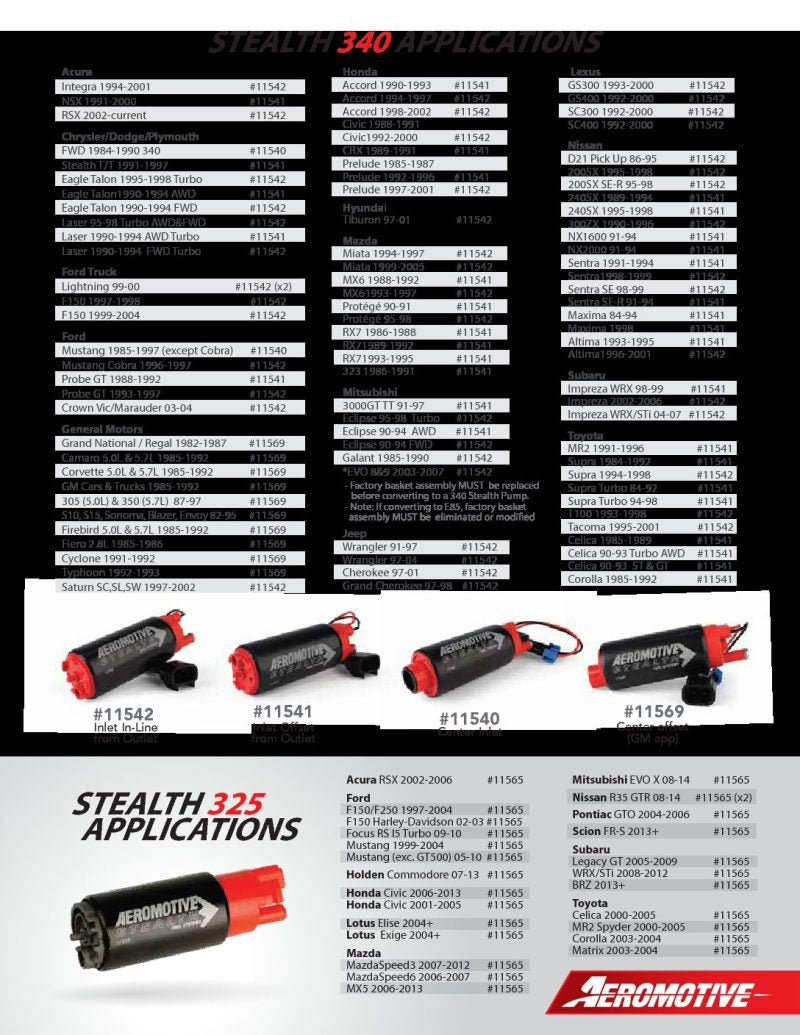Aeromotive Stealth 325 Fuel Pump