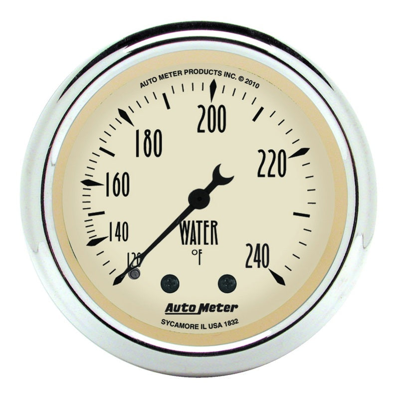 AutoMeter Gauge Kit 5 Pc. 3-1/8in. & 2-1/16in. Mech. Speedo. Wtmp & Oilp Antq Beige 1811