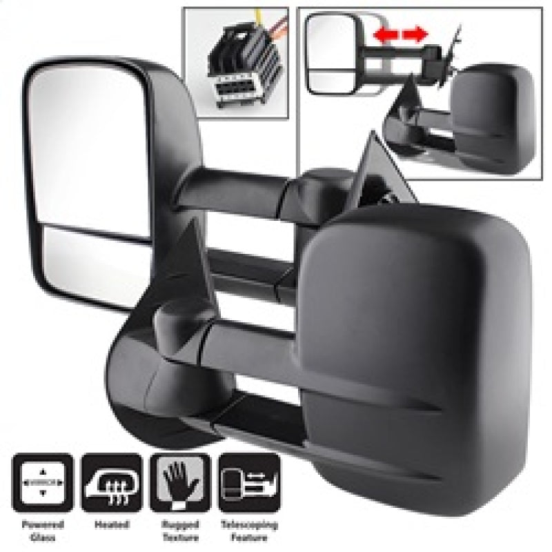SPYDER Xtune Chevy Silverado 07-12 L&R Manual Extendable Power Heated Adjust Mirror MIR-CSIL07-PW-SET 9935701