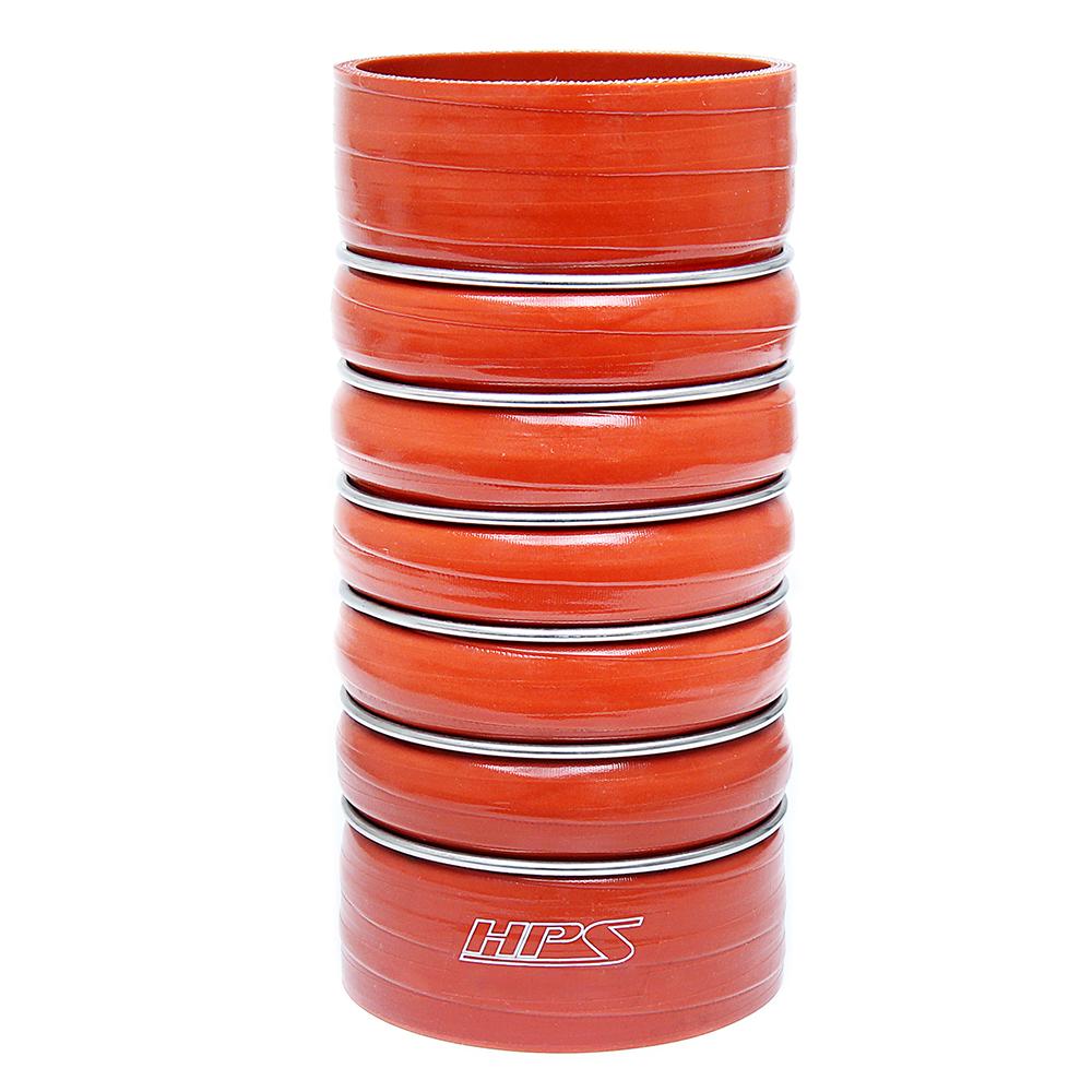 HPS Performance Products HPS 4" ID Silicone Charge Air Cooler CAC Hose Double Hump Coupler Bellow Hot Side, Ultra High Temp 4-ply Aramid Reinforced