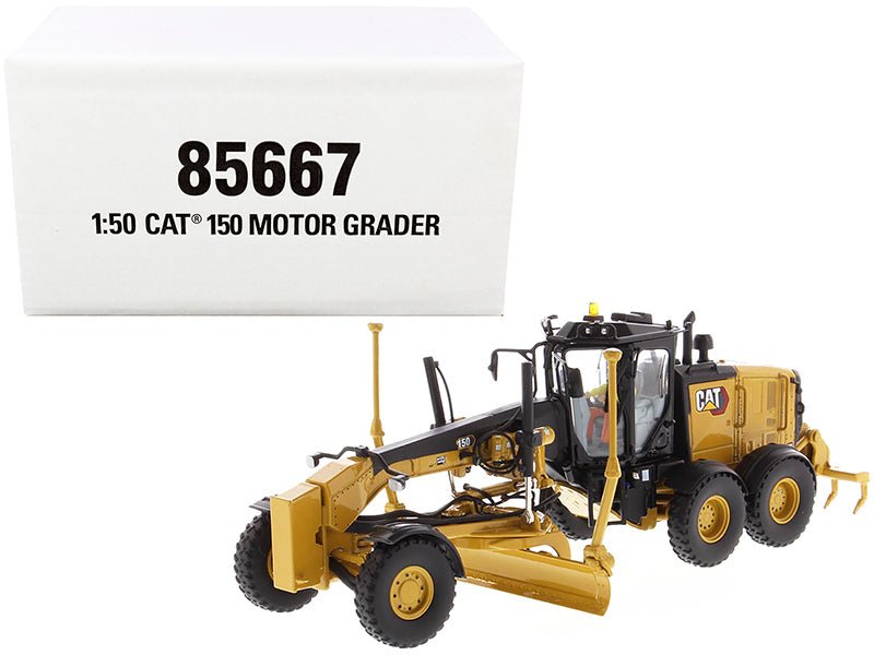 CAT Caterpillar 150 Motor Grader with Operator "High Line Series" 1/50 Diecast Model by Diecast Masters  free shipping USA
