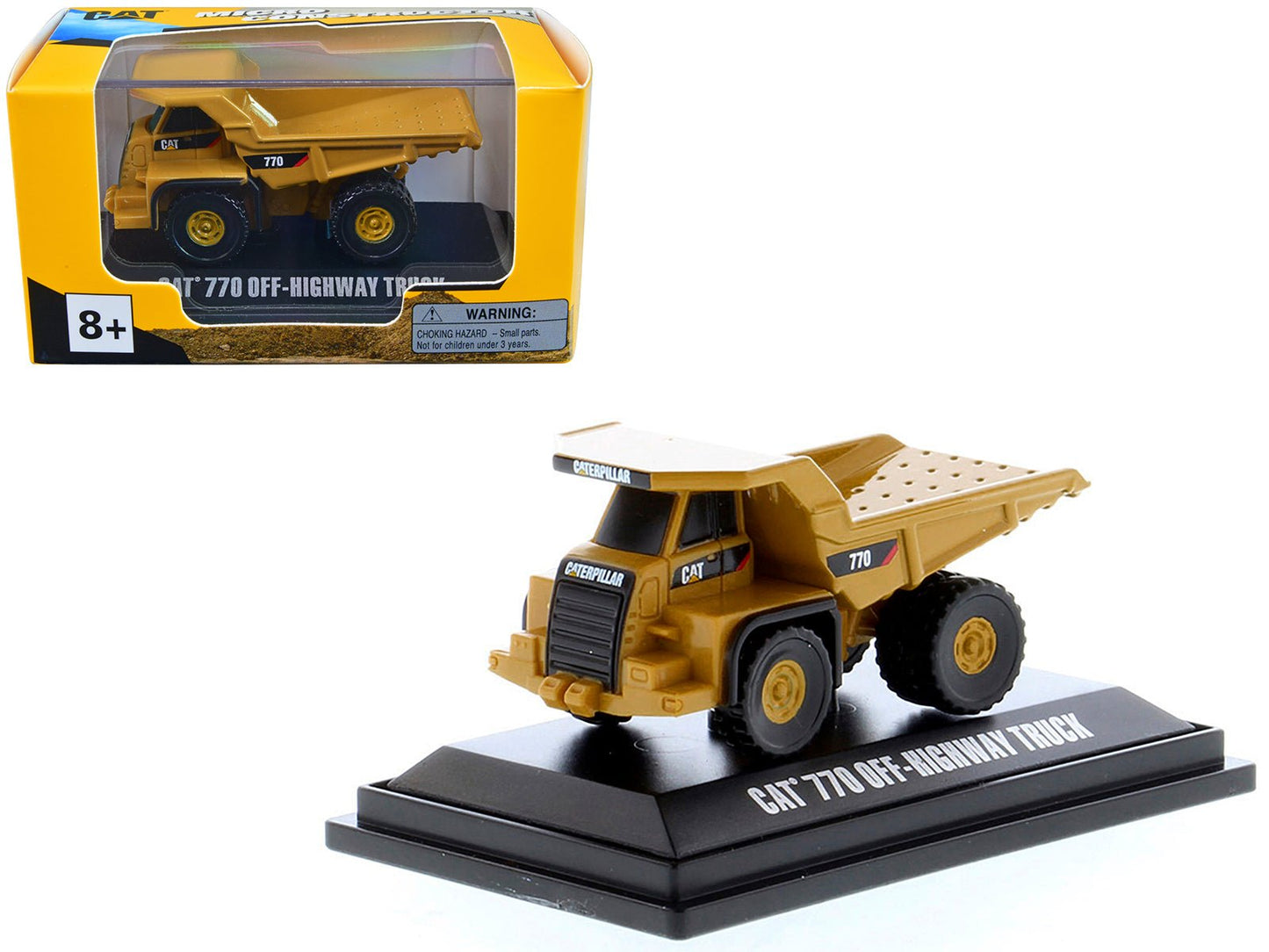 CAT Caterpillar 770 Off–Highway Truck Yellow "Micro-Constructor" Series Diecast Model by Diecast Masters  free shipping USA