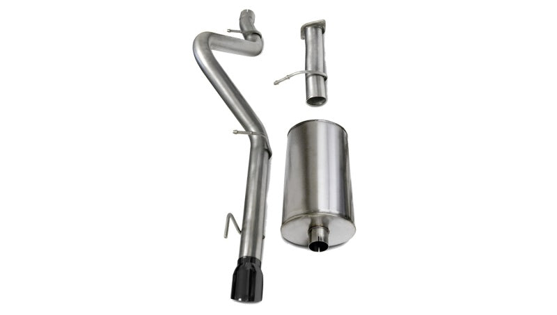 Corsa Performance 06-08 Chevrolet Trailblazer SS 6.0L V8 Black Sport Cat-Back Exhaust