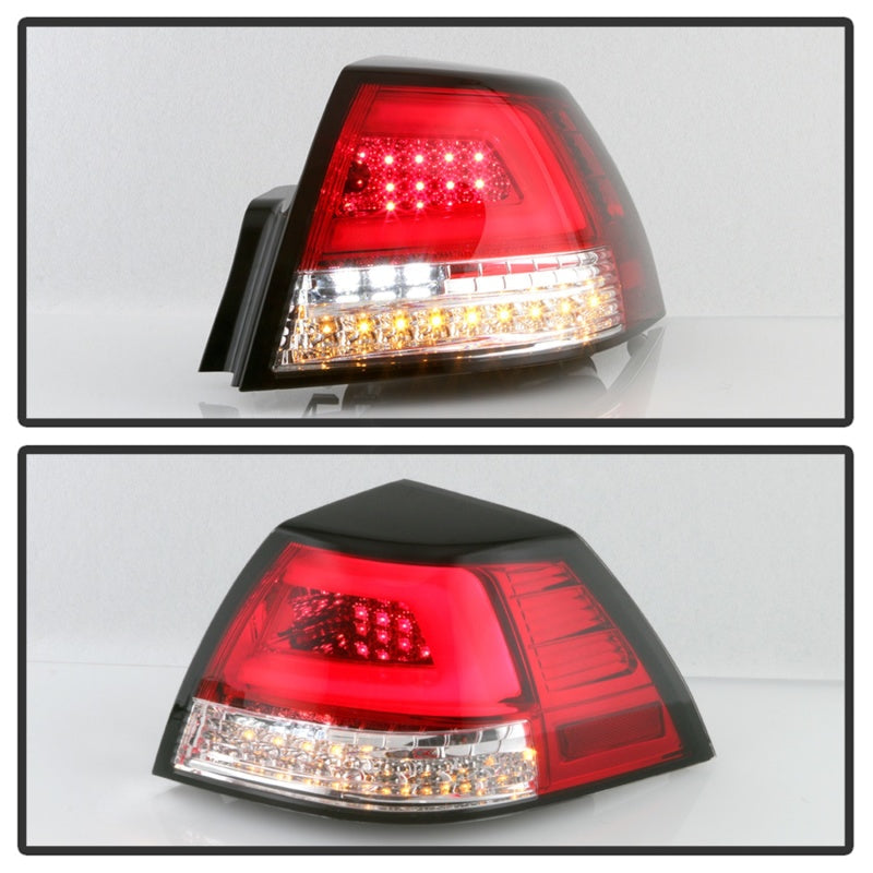 Spyder Pontiac G8 08-09 Version 2 Light Bar LED Tail Lights - Red Clear- ALT-YD-PG808V2-LB-RC 5086075