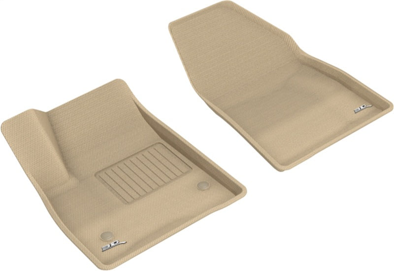 3D MAXpider 20-21 Cadillac XT6 Kagu 1st Row Floormats - Tan L1CD02111502