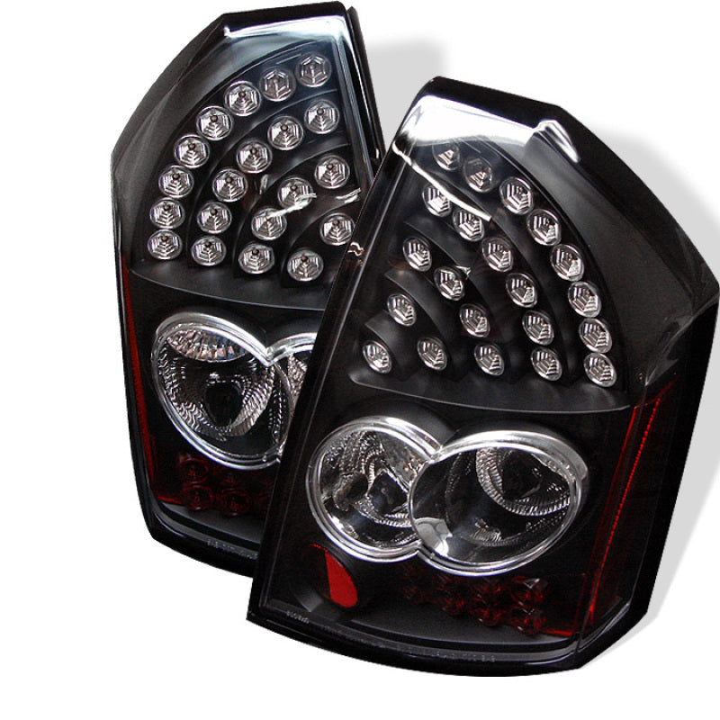 Spyder Chrysler 300 05-07 LED Tail Lights Black ALT-YD-CHR305-LED-BK 5001627