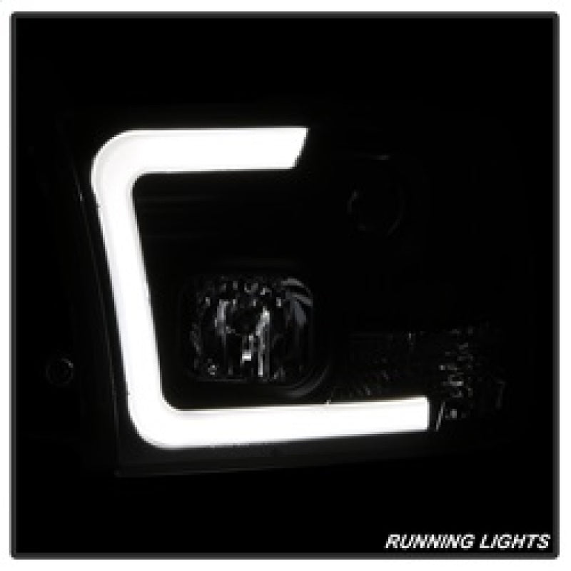 Spyder 09-16 Dodge Ram 1500 Version 2 Headlights Light Bar DRL Black PRO-YD-DR09V2-LBDRL-BK 5084811