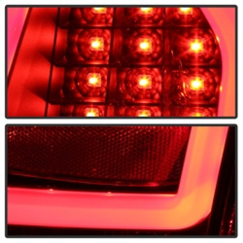 Spyder Chrysler 300C 08-10 V2 Light Bar LED Tail Lights - Black ALT-YD-C308V2-LED-BK 5083388