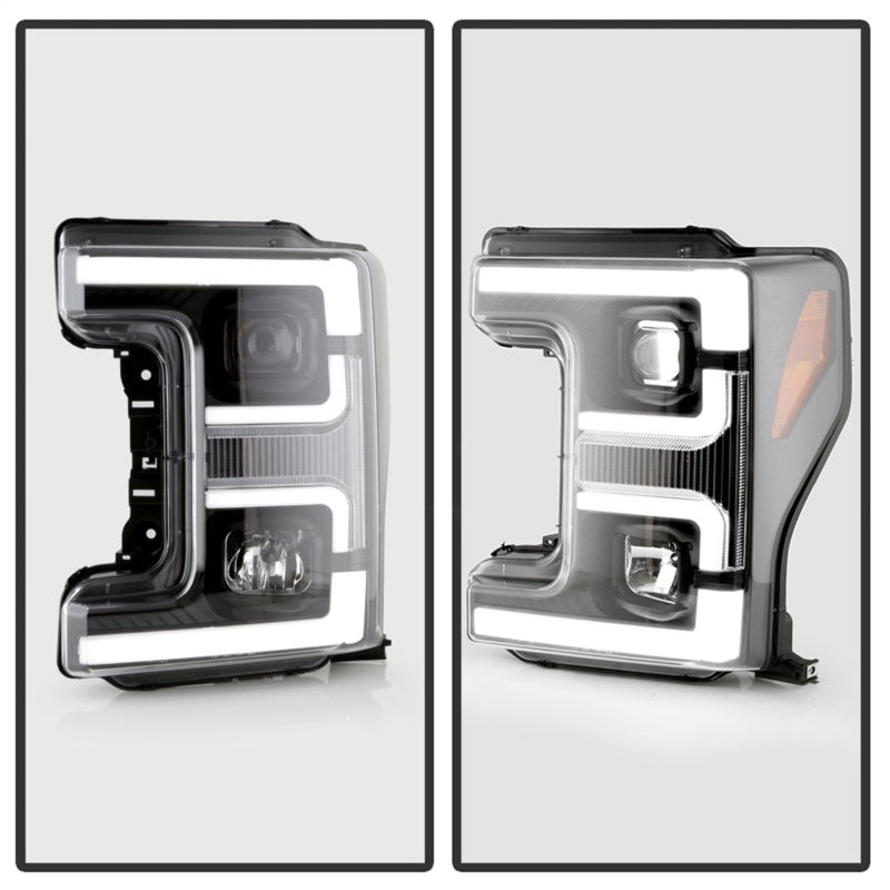 Spyder 17-18 Ford F250/F350/F450 Halogen Model Only -White Light Bar- Black- PRO-YD-FS17HALSI-BK 5087850
