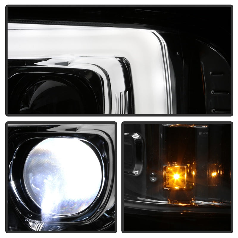 Spyder Platinum Ford F250/350/450 05-07 High-Power LED Module Proj. Headlights-Chrome (PRO-YD-FS05V2 5087904