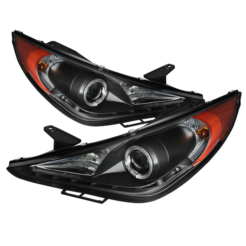 Spyder Hyundai Sonata 11-13 Projector ( Not Fit Hybrid )- LED Halo DRL Blk PRO-YD-HYSON11-DRL-BK 5042477