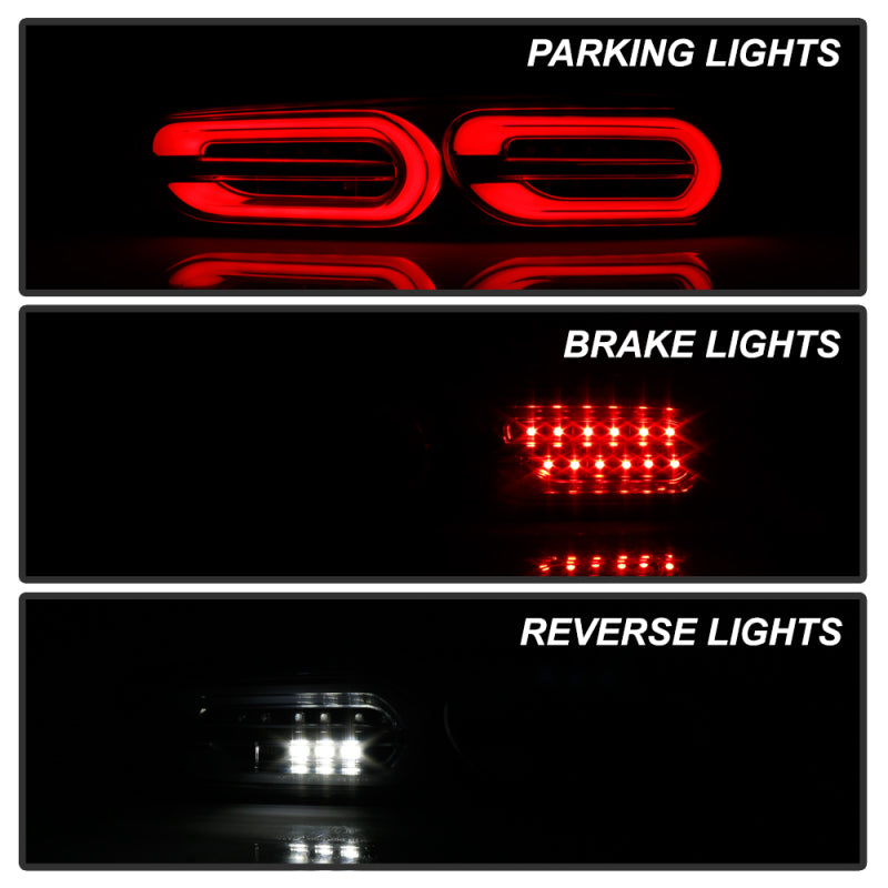 Spyder Chevy Camaro 16-18 (Do Not Fit Halogen Model) LED Tail Lights Black ALT-YD-CCAM16LED-SEQ-BK 5087232