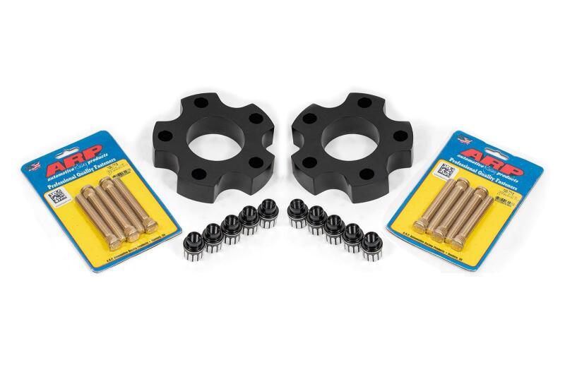 BMR Suspension BMR 14-17 Chevrolet SS Wheel Spacer Kit Front 1.25in Wide 1/2-20 Stud Shank Lugs - Black Anodized WSK350