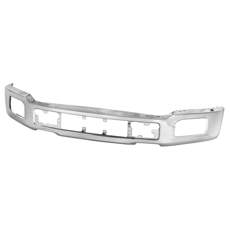 Spyder 18-20 Ford F150 XLT/Lariat w/ Fog Lights Hole Front Bumper - Chrome (FB-FF15018X-FOG-C) 9948435