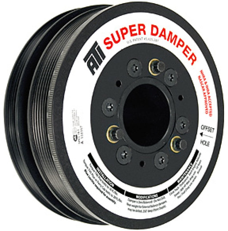 ATI Damper - 7.425in - Steel LW - 6/4 Grv - LS1-2-3-6 & L76 - 97-13 - Y Body & SS & G8 - 3 Ring ATI917246