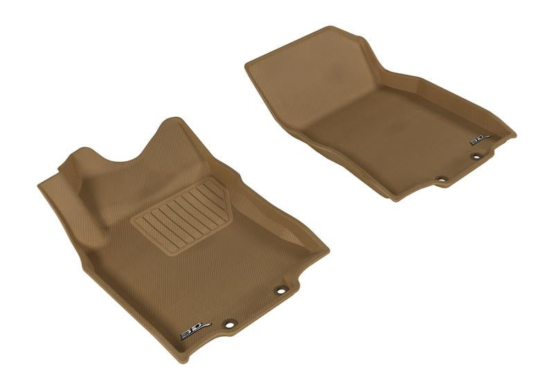 3D MAXpider 2014-2020 Nissan Rogue/Rogue Sport Kagu 1st Row Floormat - Tan L1NS06811502