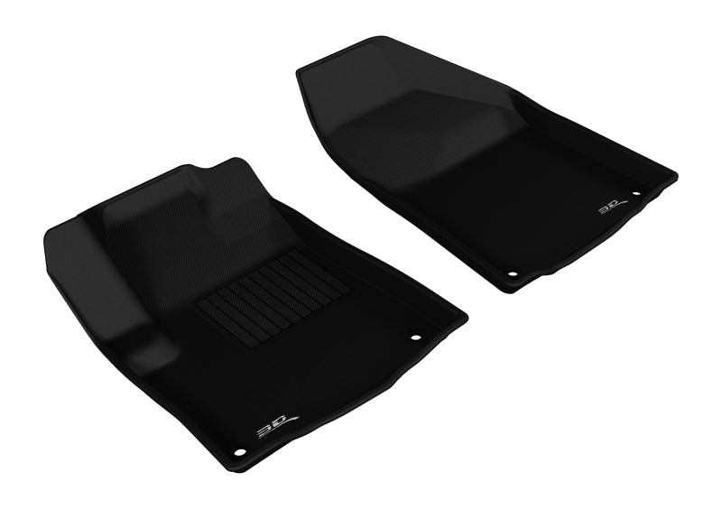 3D MAXpider 2014-2015 Jeep Cherokee Kagu 1st Row Floormat - Black L1JP01011509