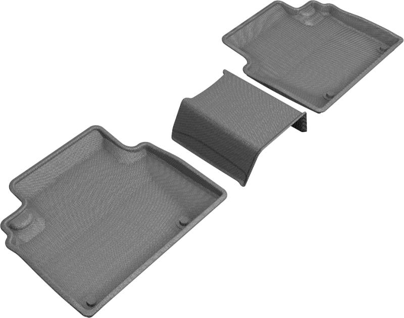 3D MAXpider 2018-2019 Honda Clarity Plug-in Hybrid Kagu 2nd Row Floormats - Gray L1HD10021501