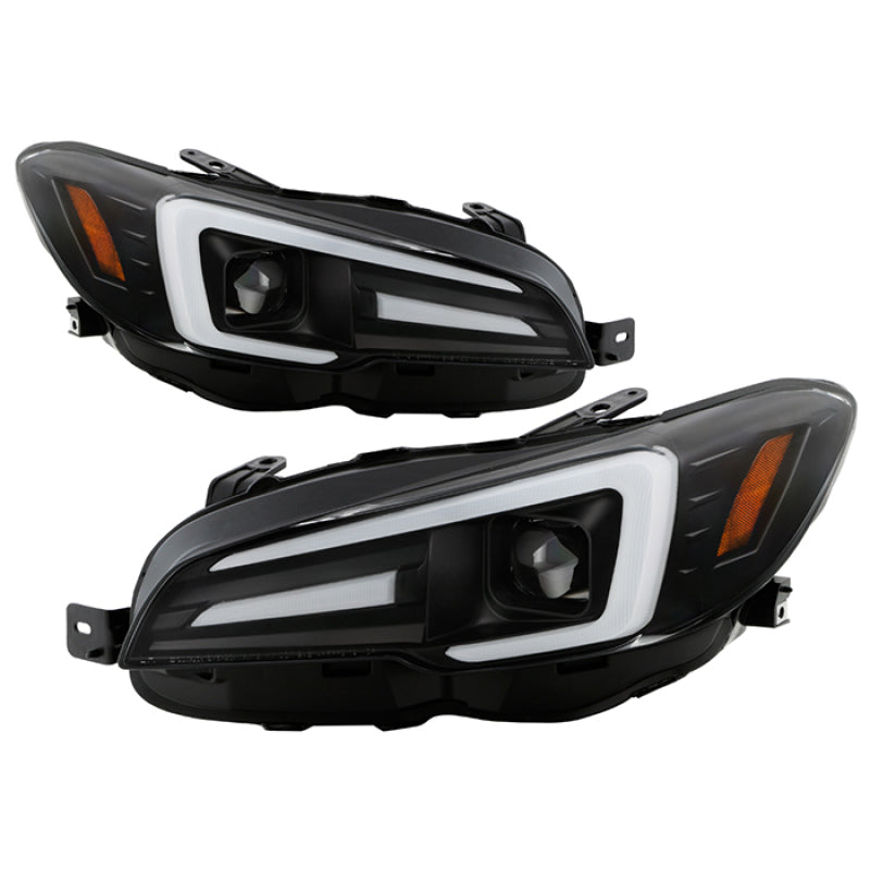Spyder Subaru Impreza WRX 15-20 Halogen High-Power LED Headlights- Black PRO-YD-SWRX15HALAP-SBSEQ-BK 5088093
