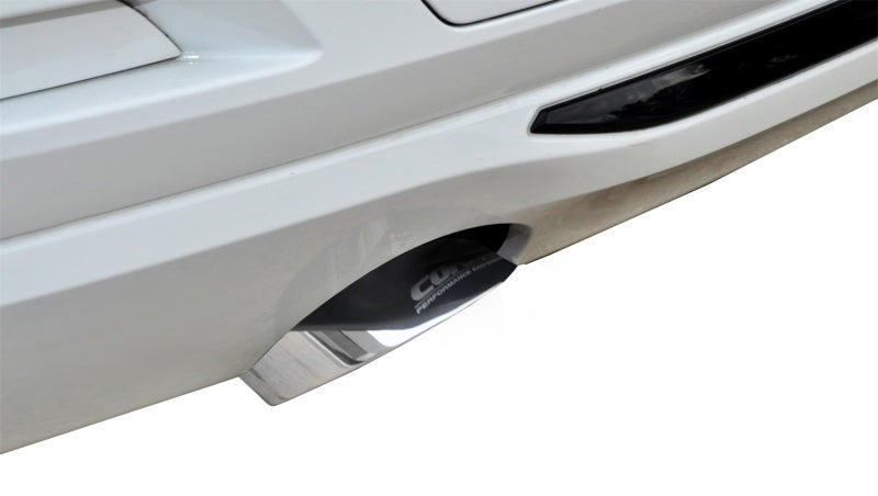 Corsa 12-14 BMW 335i Sedan RWD F30 3in Polished Touring Dual Rear Single 3.5in Tip Cat-Back Exhaust 14937