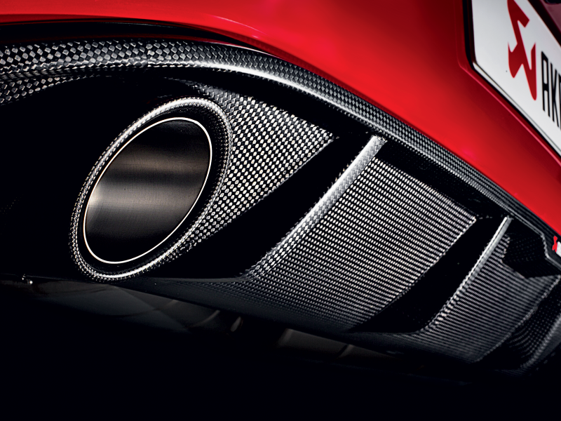 Akrapovic 13-17 Volkswagen Golf GTI (VII) Slip-On Race Line (Titanium) w/ Carbon Tips MTP-VW/T/2