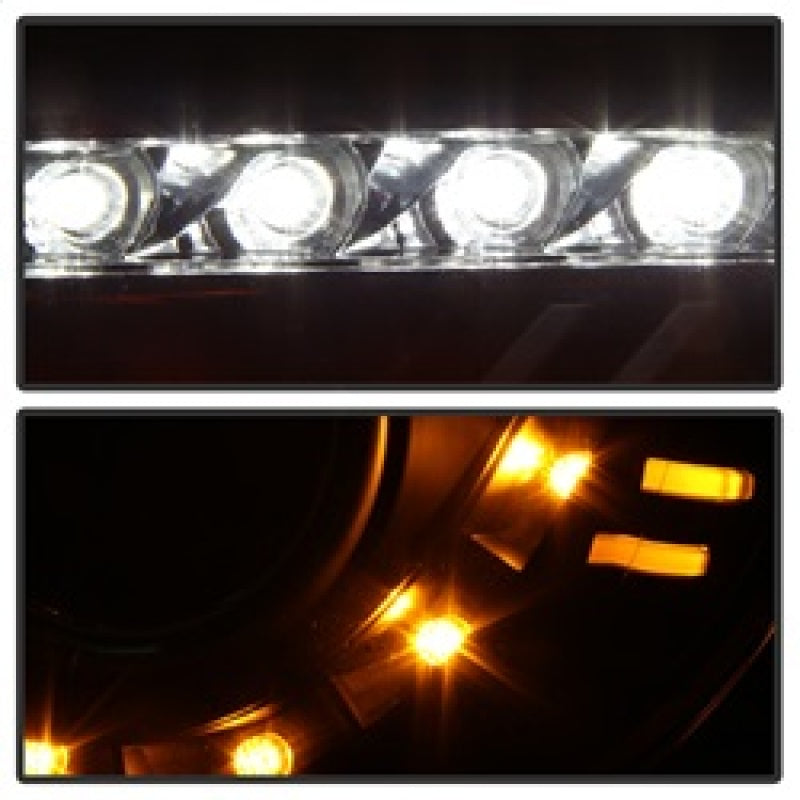 Spyder Scion FRS 12-14 Projector Headlights DRL LED Black PRO-YD-SFRS12-BK 5075413