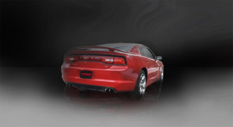 Corsa Performance 11-13 Dodge Charger R/T 5.7L V8 Black Xtreme Cat-Back Exhaust