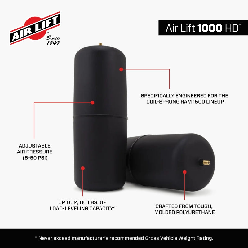 AIRLIFT Air Lift 1000hd Air Spring Kit