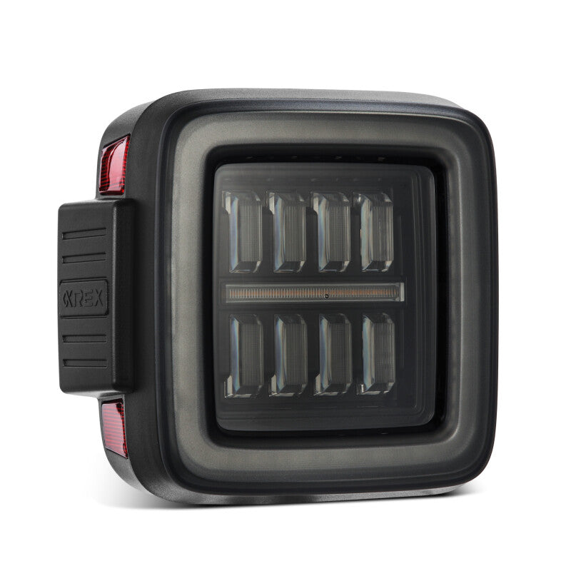 AlphaRex 18-23 Jeep Wrangler JL NOVA Prismatic LED Taillights Alpha-Black 602010 *Discontinued