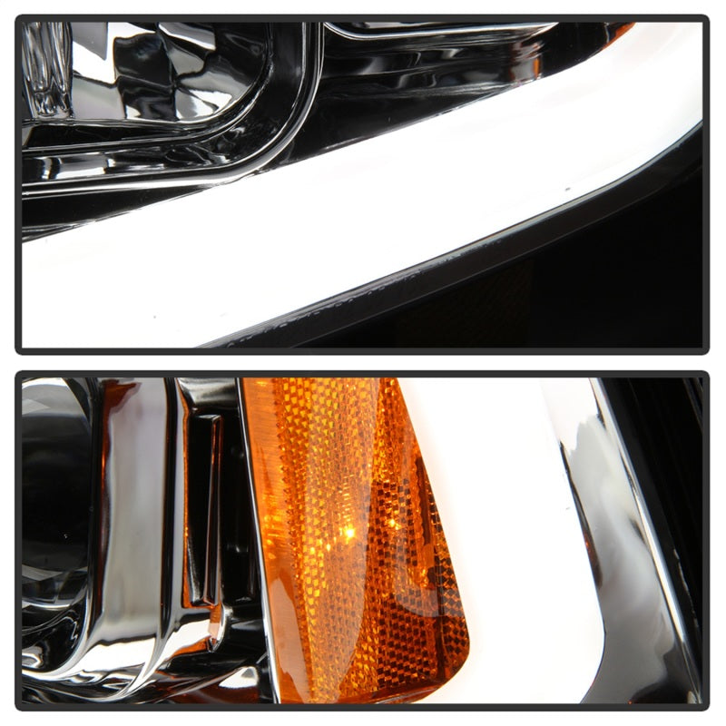 Spyder Dodge Charger 06-10 Projector Headlights - LED Light Bar - Chrome PRO-YD-DCH05V2-LB-C 5085238