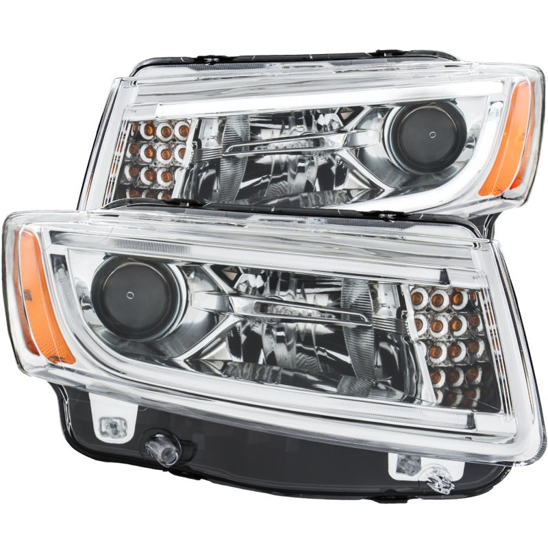 Anzo 2014-2015 Jeep Grand Cherokee Projector Headlightsw/Plank Style Design