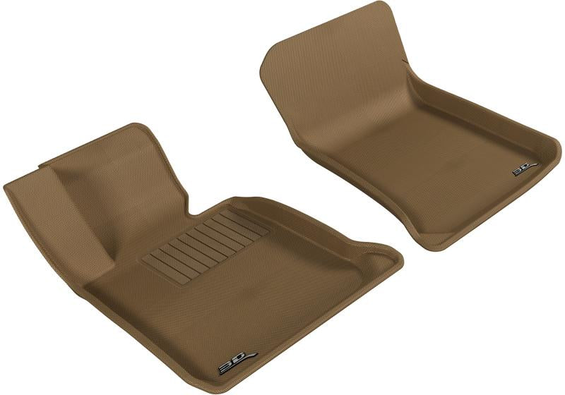 3D MAXpider 2012-2015 BMW X1 E84 Kagu 1st Row Floormat - Tan L1BM04511502