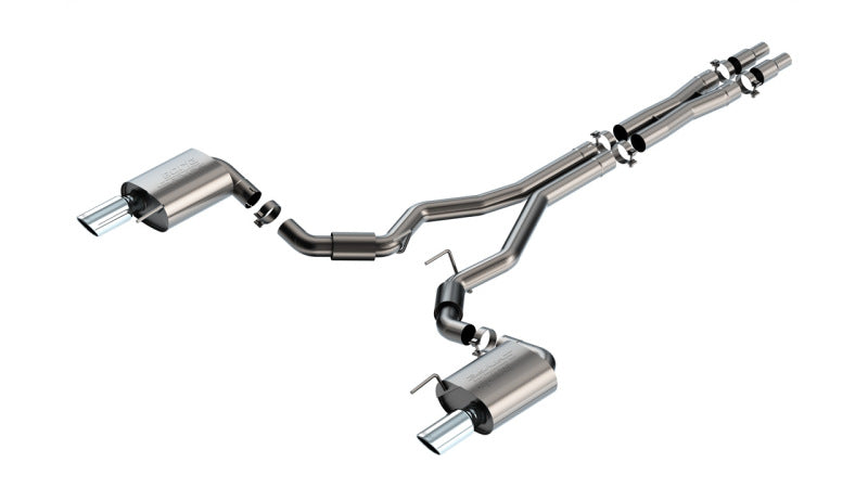Borla 2024 Ford Mustang GT 5.0L V8 w/o Active Exhaust S-Type Cat-Back Exhaust System 140960