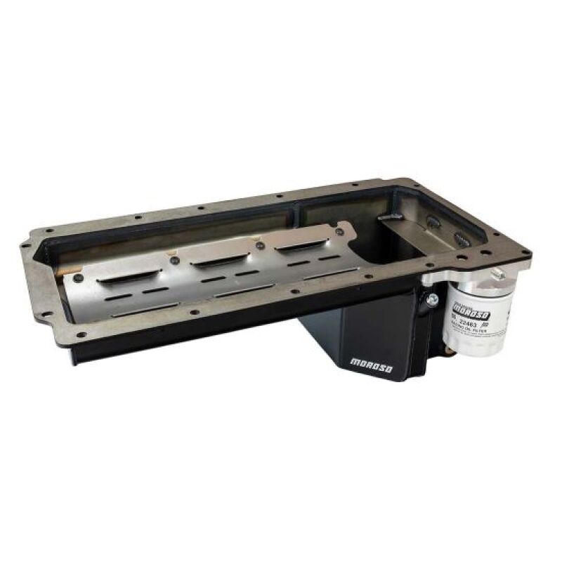 AAUSA Moroso Chevy S10 (w/Gen III/IV LS Swap) Wet Sump 7in Deep 6.5 Quart Steel Oil Pan