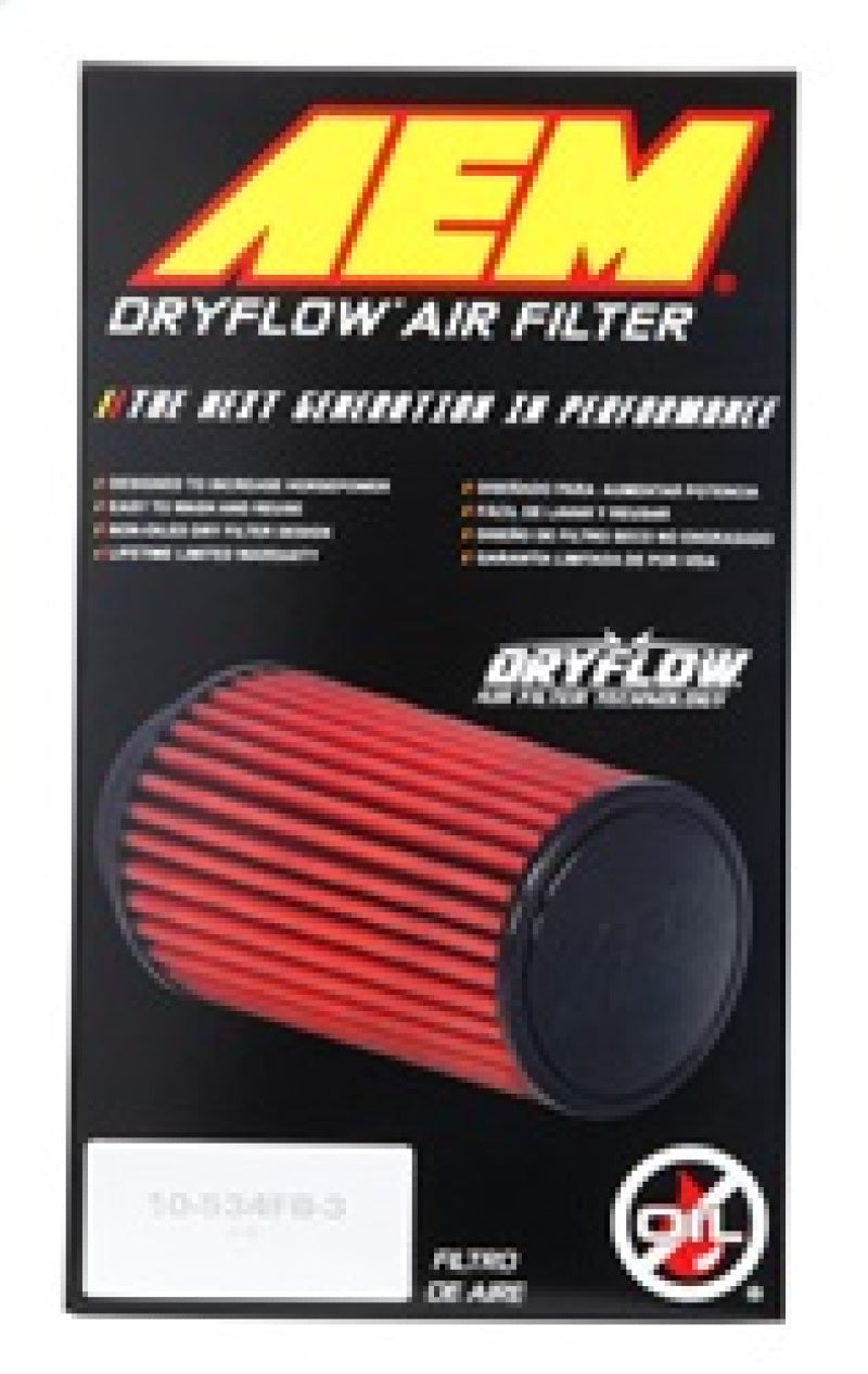 AEM Induction AEM 2.75 inch Dryflow Air Filter with 9 inch Element 21-2029DK